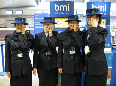 british midland airways stewardess uniform.